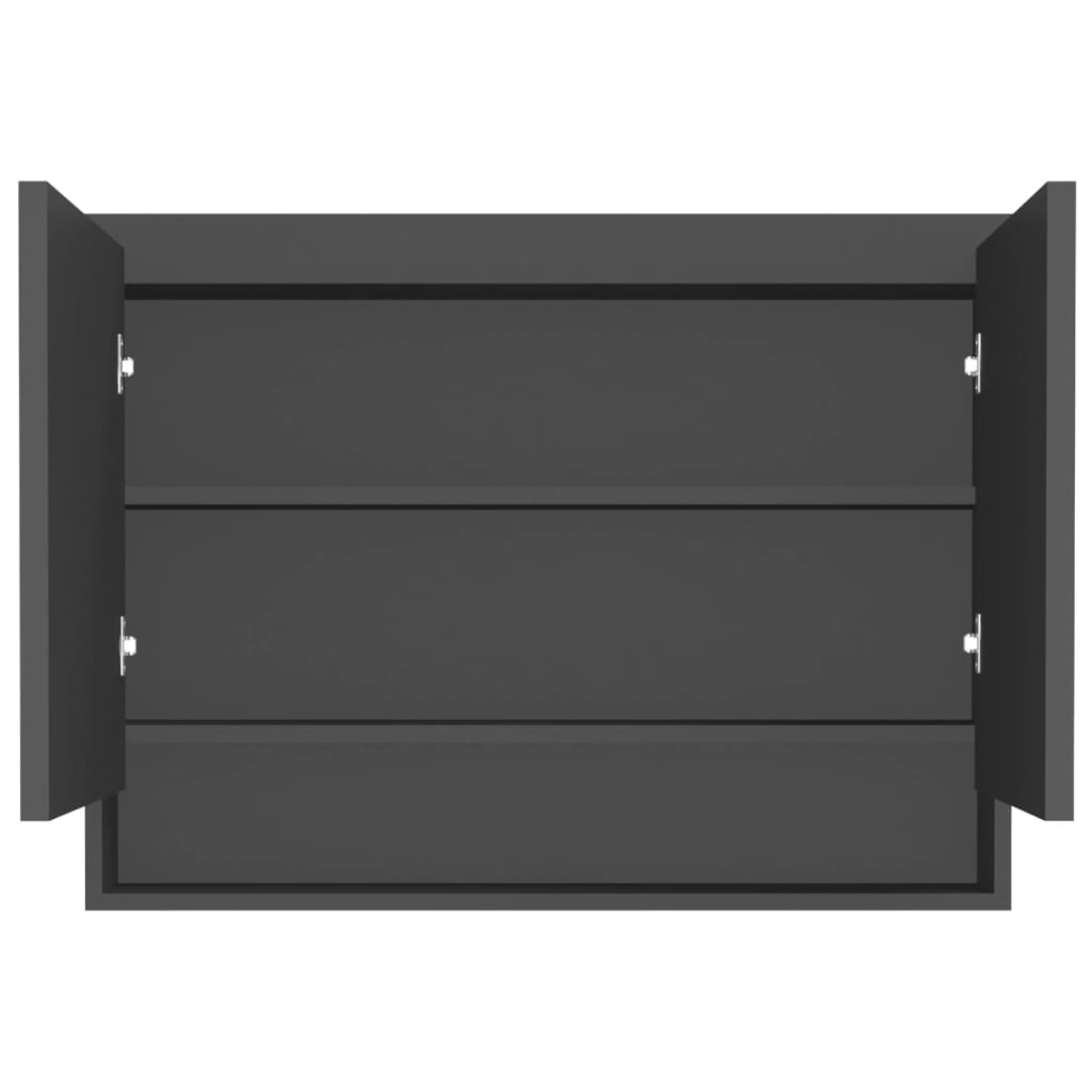Bathroom Mirror Cabinet 80x15x60 cm MDF - Various Finishes - Bend