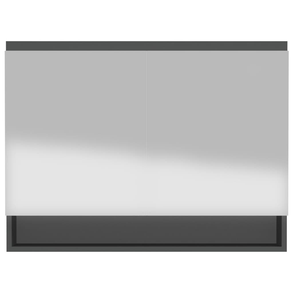 Bathroom Mirror Cabinet 80x15x60 cm MDF - Various Finishes - Bend