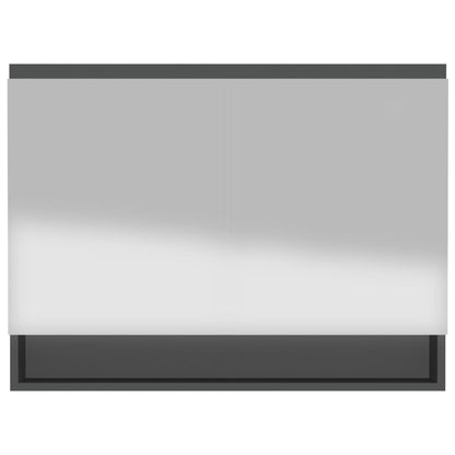 Bathroom Mirror Cabinet 80x15x60 cm MDF - Various Finishes - Bend