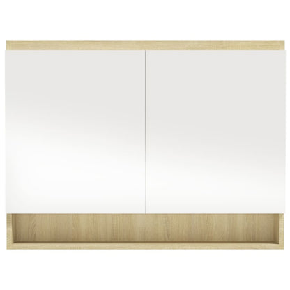 Bathroom Mirror Cabinet 80x15x60 cm MDF - Various Finishes - Bend