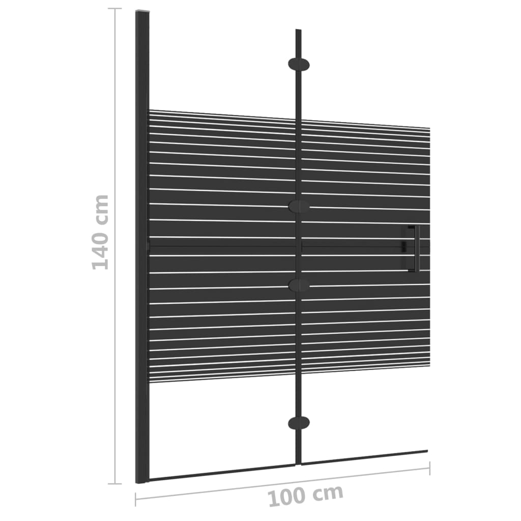 Folding Shower Screen with Safety Glass - Bend