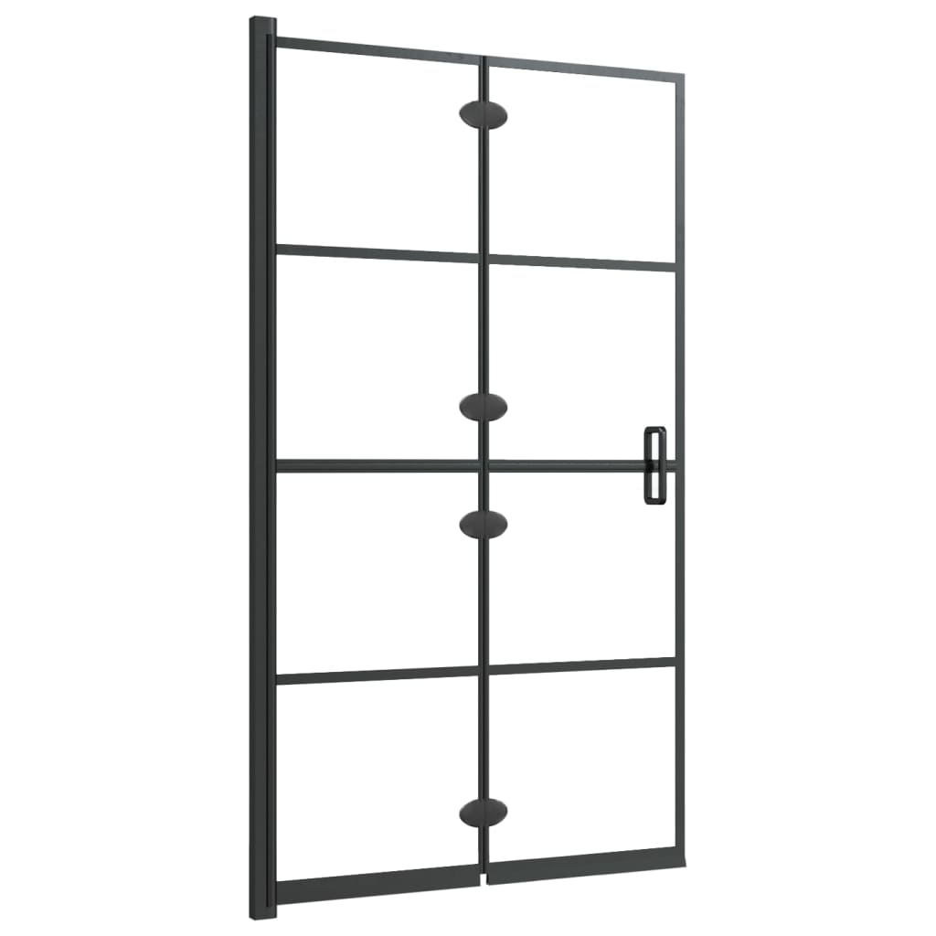 Folding Shower Enclosure ESG 80x140 cm Black - Bend