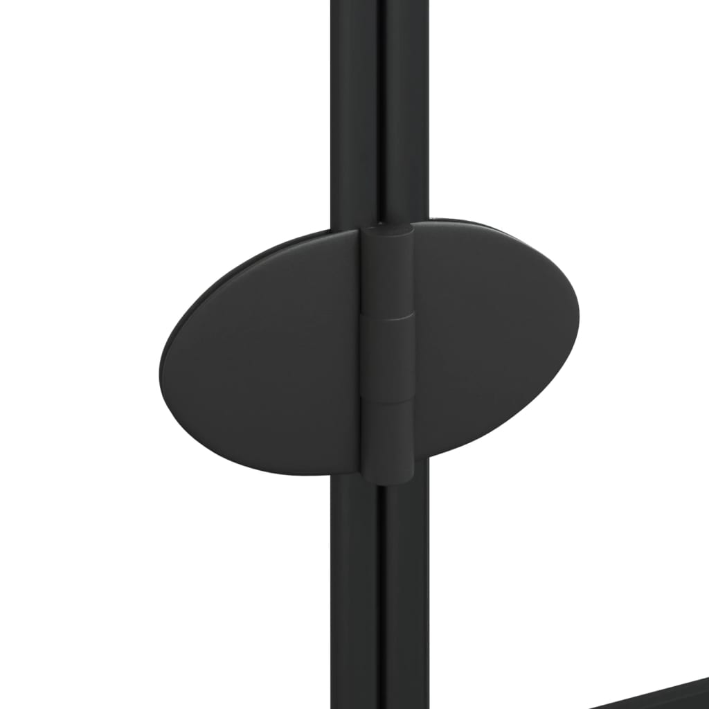 Folding Shower Enclosure ESG 80x140 cm Black - Bend