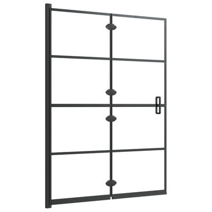 Folding Shower Enclosure ESG 100x140 cm Black - Bend