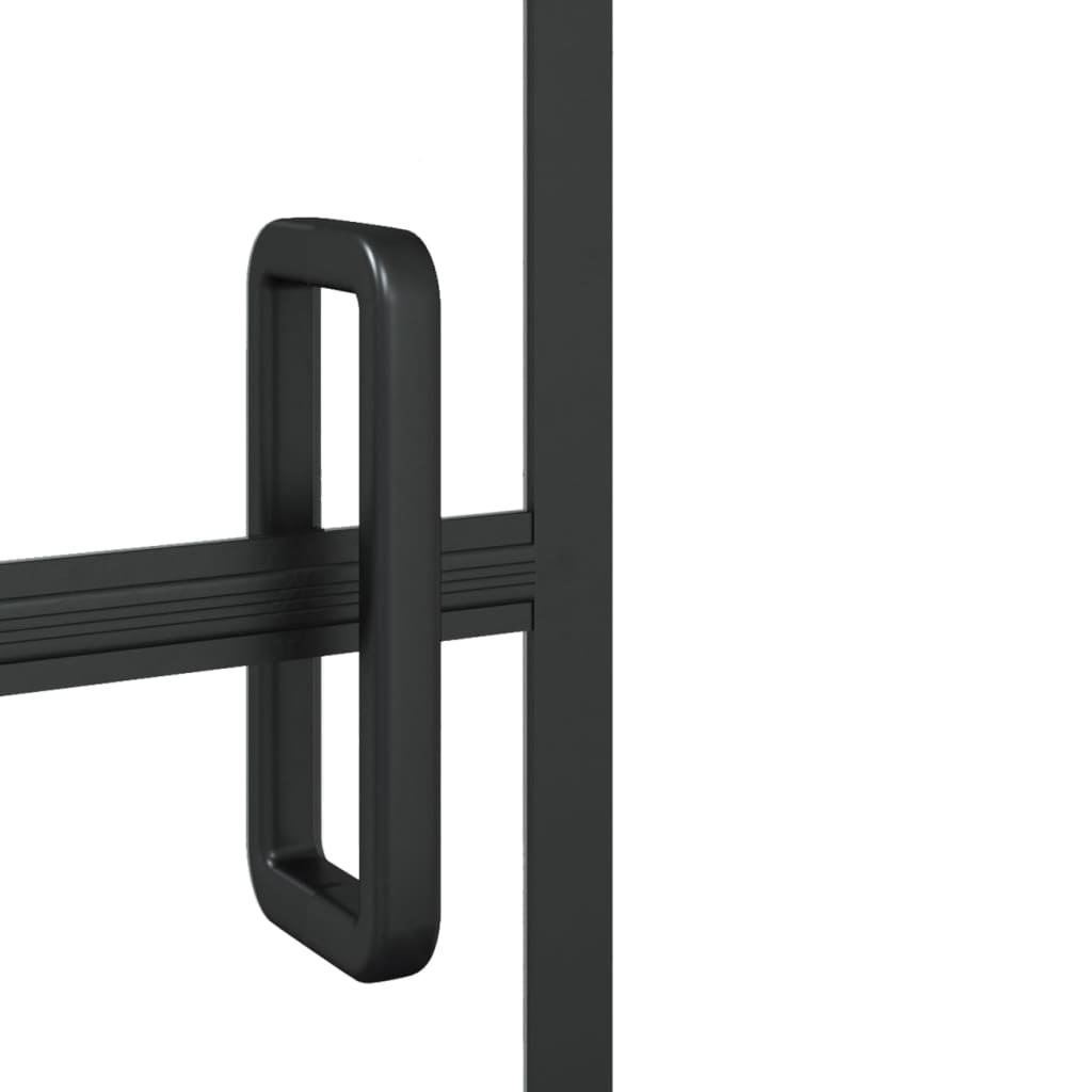 Shower Enclosure ESG 100x140 cm Black