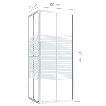 Shower Cabin ESG 80x70x180 cm - Bend