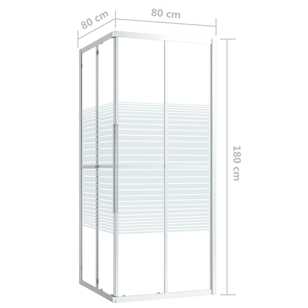 Shower Cabin ESG 80x80x180 cm