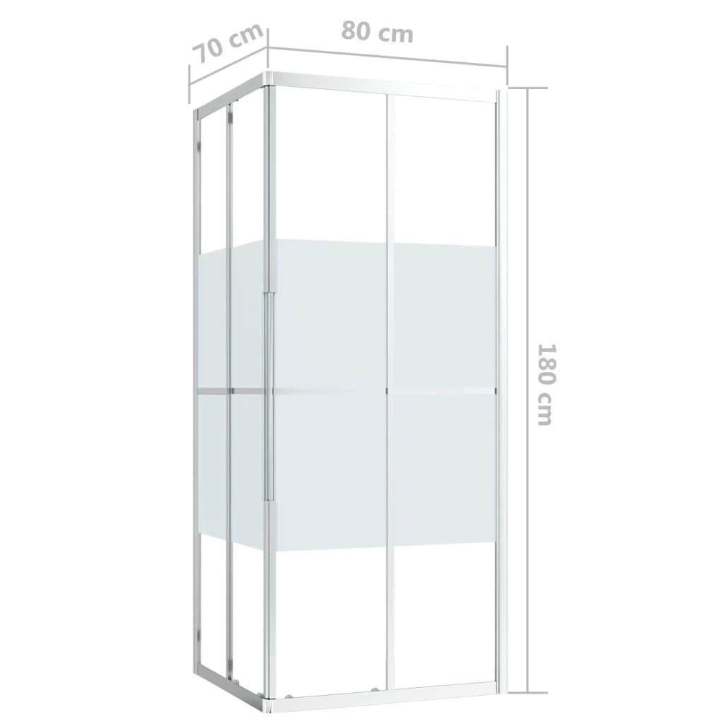 Shower Cabin ESG 80x70x180 cm - Bend