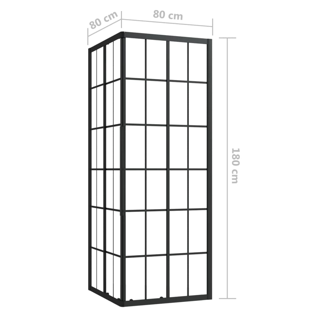 Shower Cabin ESG 80x80x180 cm