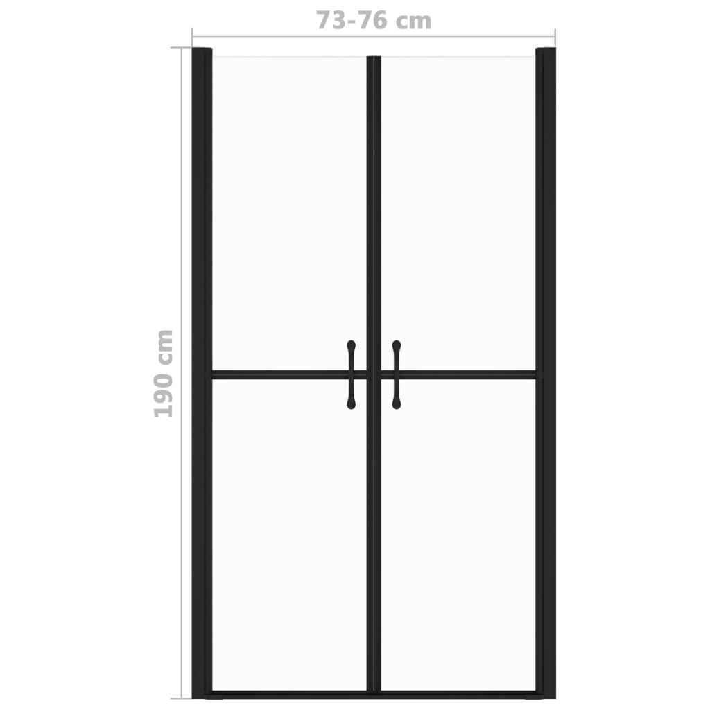 Shower Door Clear ESG (73-76)x190 cm - Bend