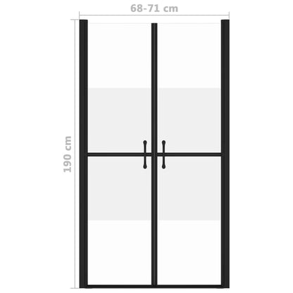 Shower Door Half Frosted ESG (68-71)x190 cm - Bend