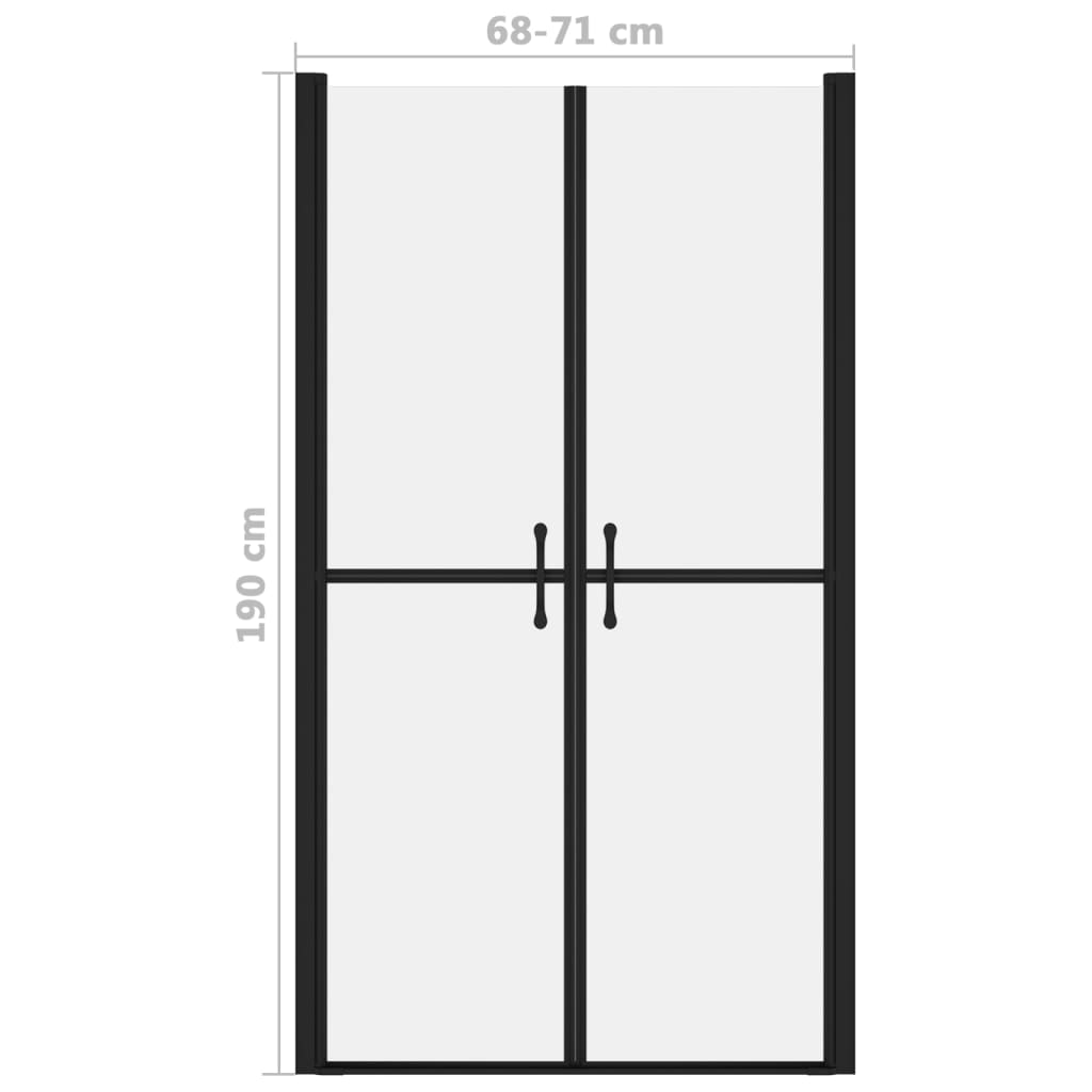 Shower Door Frosted ESG (68-71)x190 cm - Bend