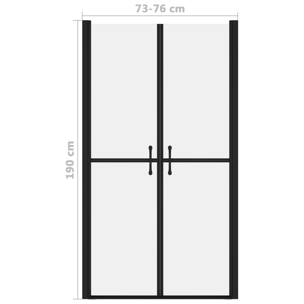 Shower Door Frosted ESG (73-76)x190 cm - Bend