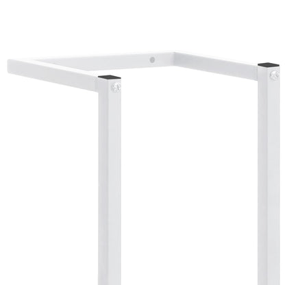 White Steel Towel Holder - Bend