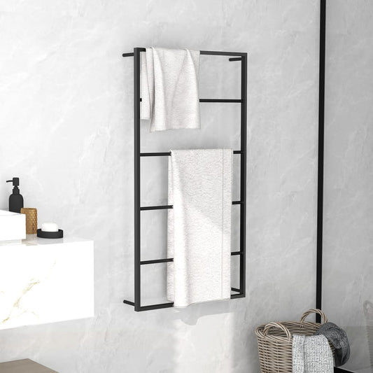 Black Steel Towel Holder - Bend