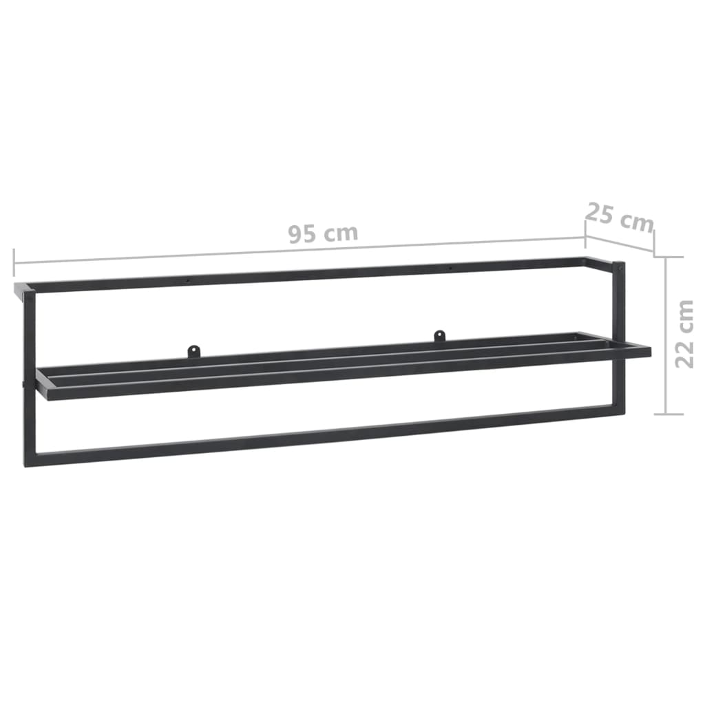 Black Iron Towel Shelf - Bend