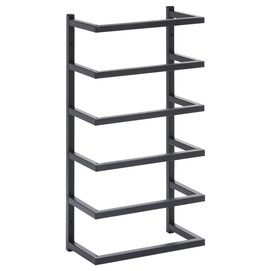 Black Steel Towel Holder - Bend