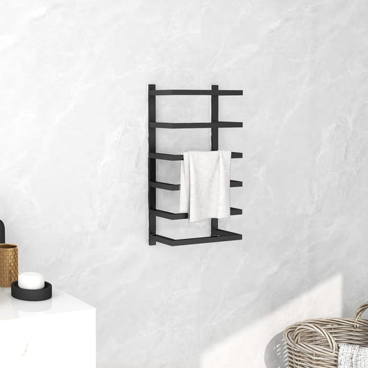 Black Steel Towel Holder - Bend