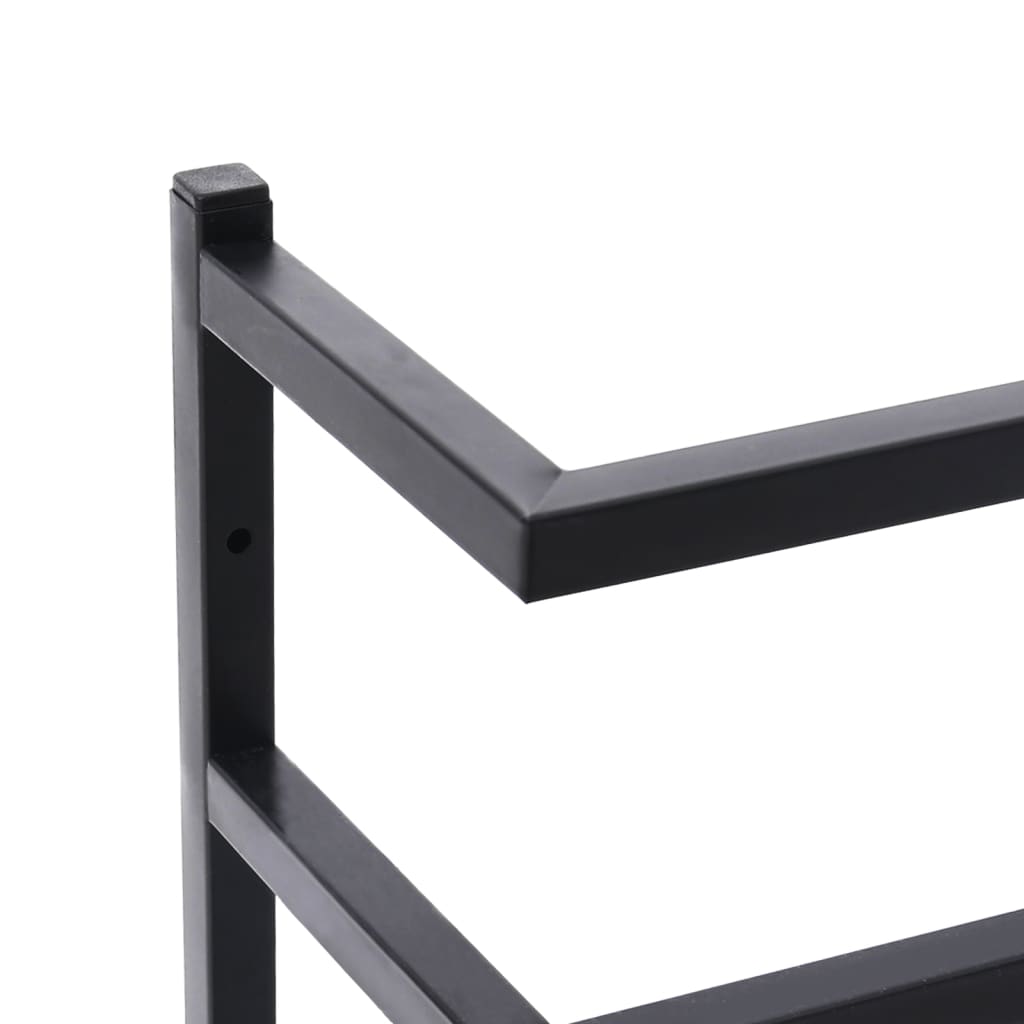 Black Steel Towel Rack - Bend