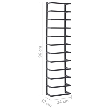 Black Steel Towel Rack - Bend