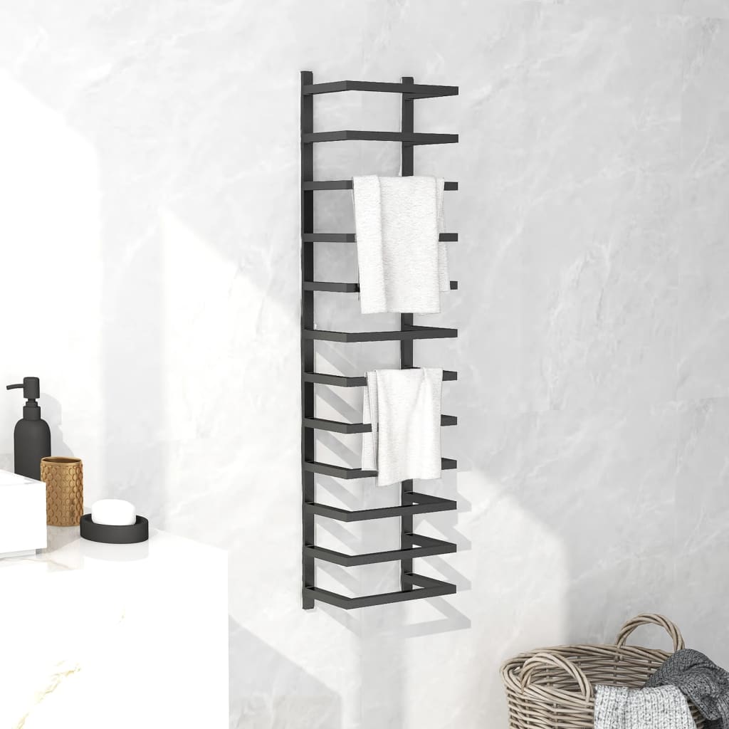 Black Steel Towel Rack - Bend