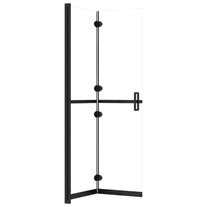 Space-Saving Foldable Shower Screen in Clear Glass - Bend