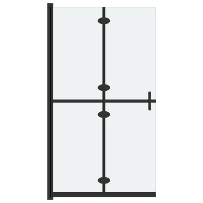 Foldable Walk-in Shower Wall Frosted ESG Glass 70x190 cm