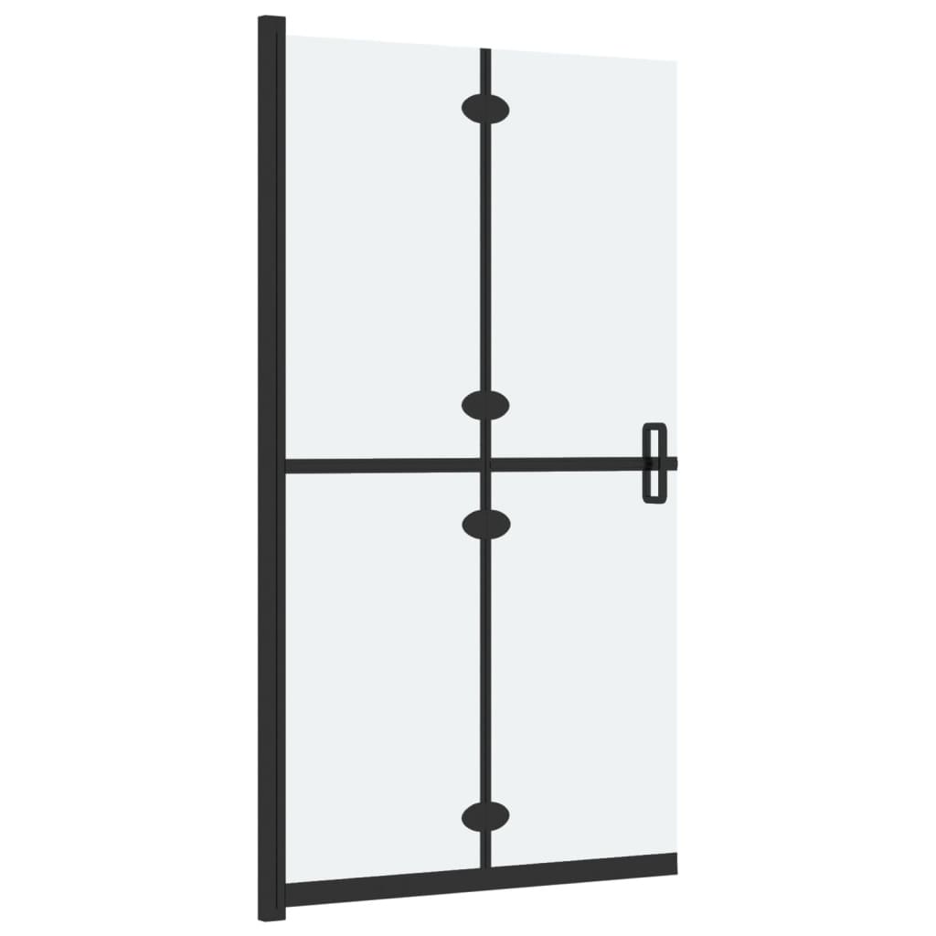 Foldable Walk-in Shower Wall Frosted ESG Glass 70x190 cm