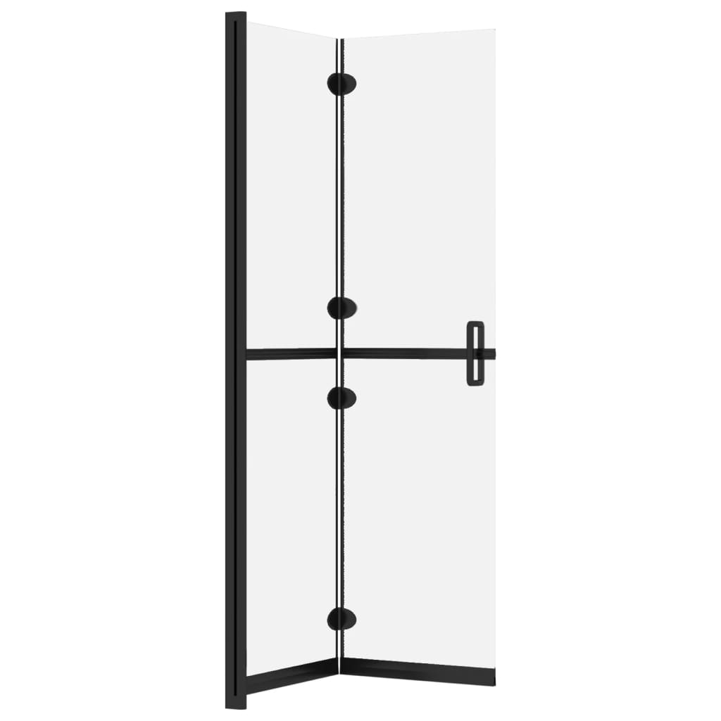 Foldable Walk-in Shower Wall Frosted ESG Glass 70x190 cm - Bend