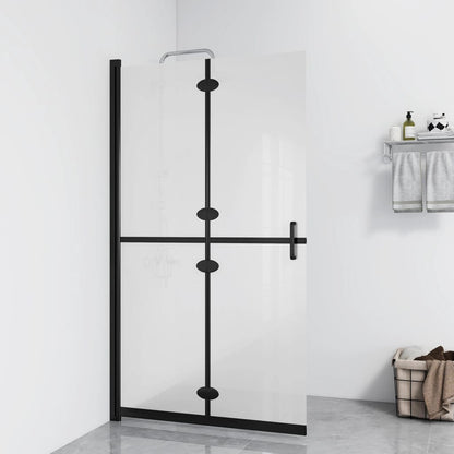 Foldable Walk-in Shower Wall Frosted ESG Glass 70x190 cm - Bend