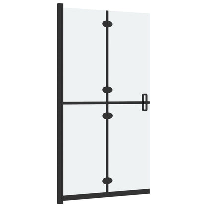 Foldable Walk-in Shower Wall with Frosted ESG Glass Panels - Bend