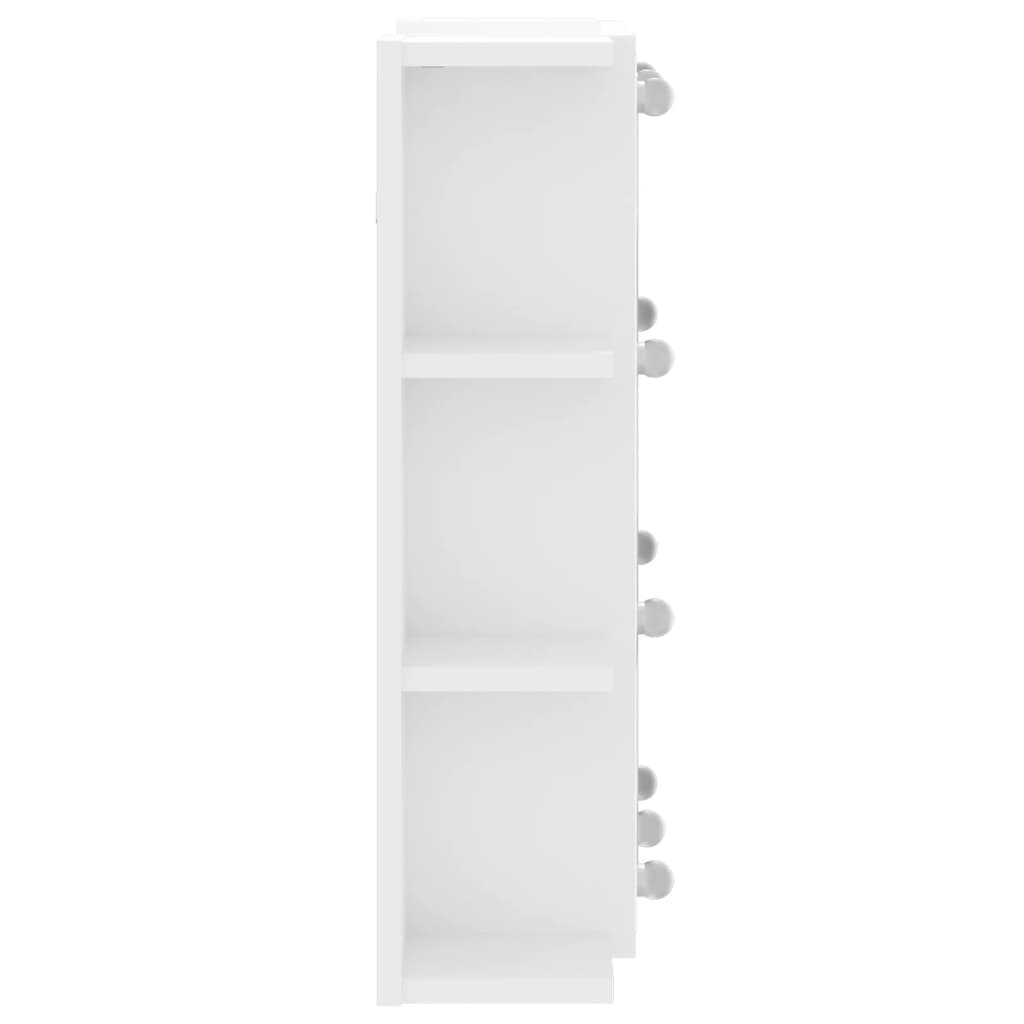 Mirror Cabinet with LED White 70x16.5x60 cm - Bend