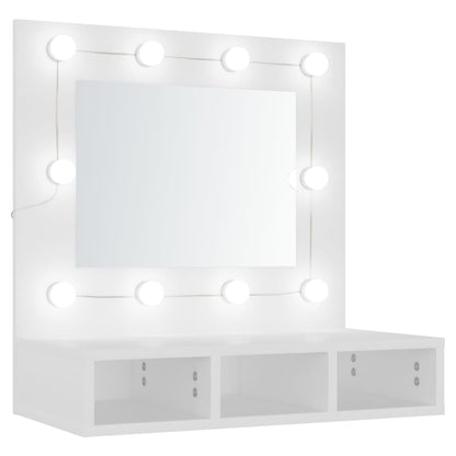 Mirror Cabinet with LED White 60x31.5x62 cm - Bend