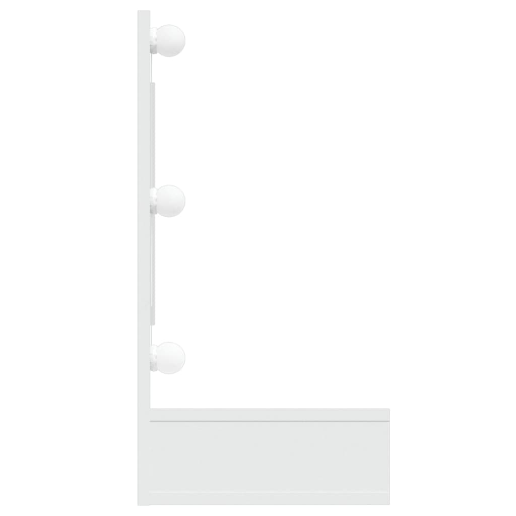 Mirror Cabinet with LED White 90x31.5x62 cm - Bend