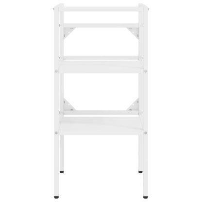 Bathroom Washbasin Frame White 40x38x83 cm Iron - Bend