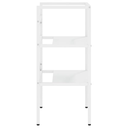 Bathroom Washbasin Frame White 40x38x83 cm Iron - Bend