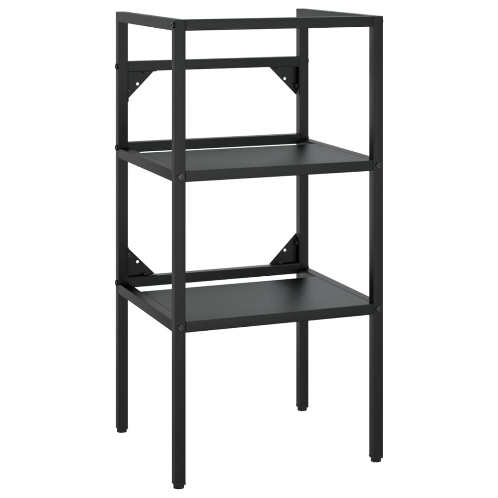 Bathroom Washbasin Frame Black 40x38x83 cm Iron - Bend