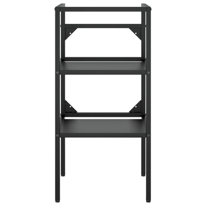 Bathroom Washbasin Frame Black 40x38x83 cm Iron - Bend