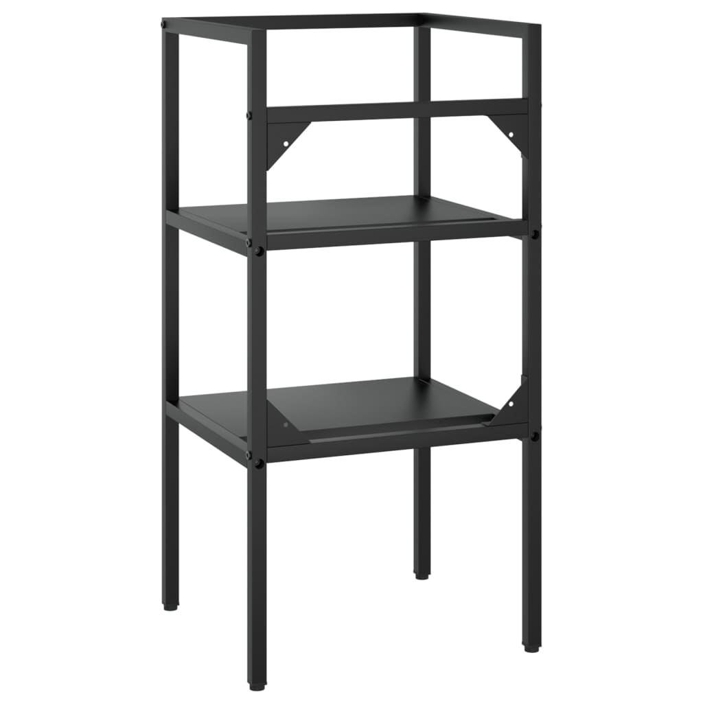 Bathroom Washbasin Frame Black 40x38x83 cm Iron - Bend