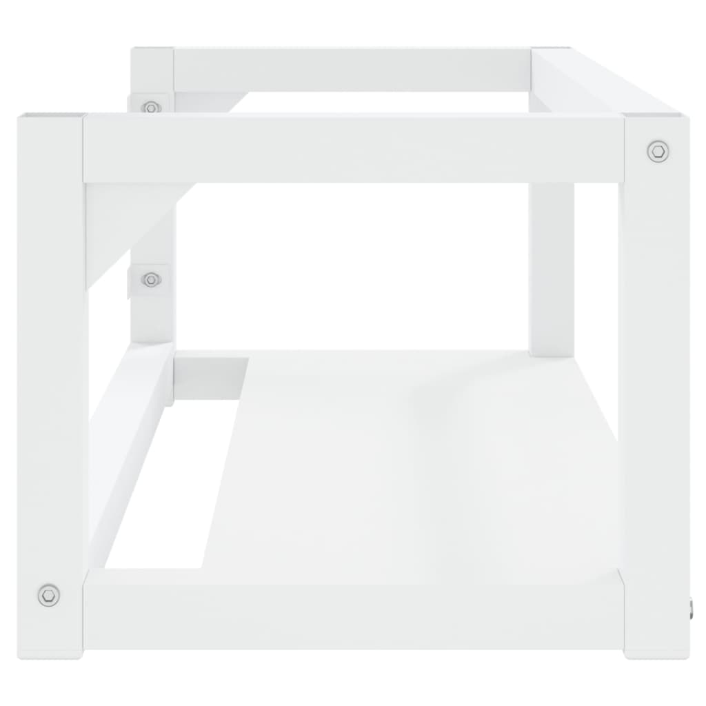 Wall-mounted Bathroom Washbasin Frame White 79x38x31 cm Iron - Bend