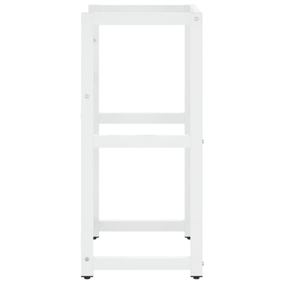 Bathroom Washbasin Frame White 40x38x83 cm Iron - Bend