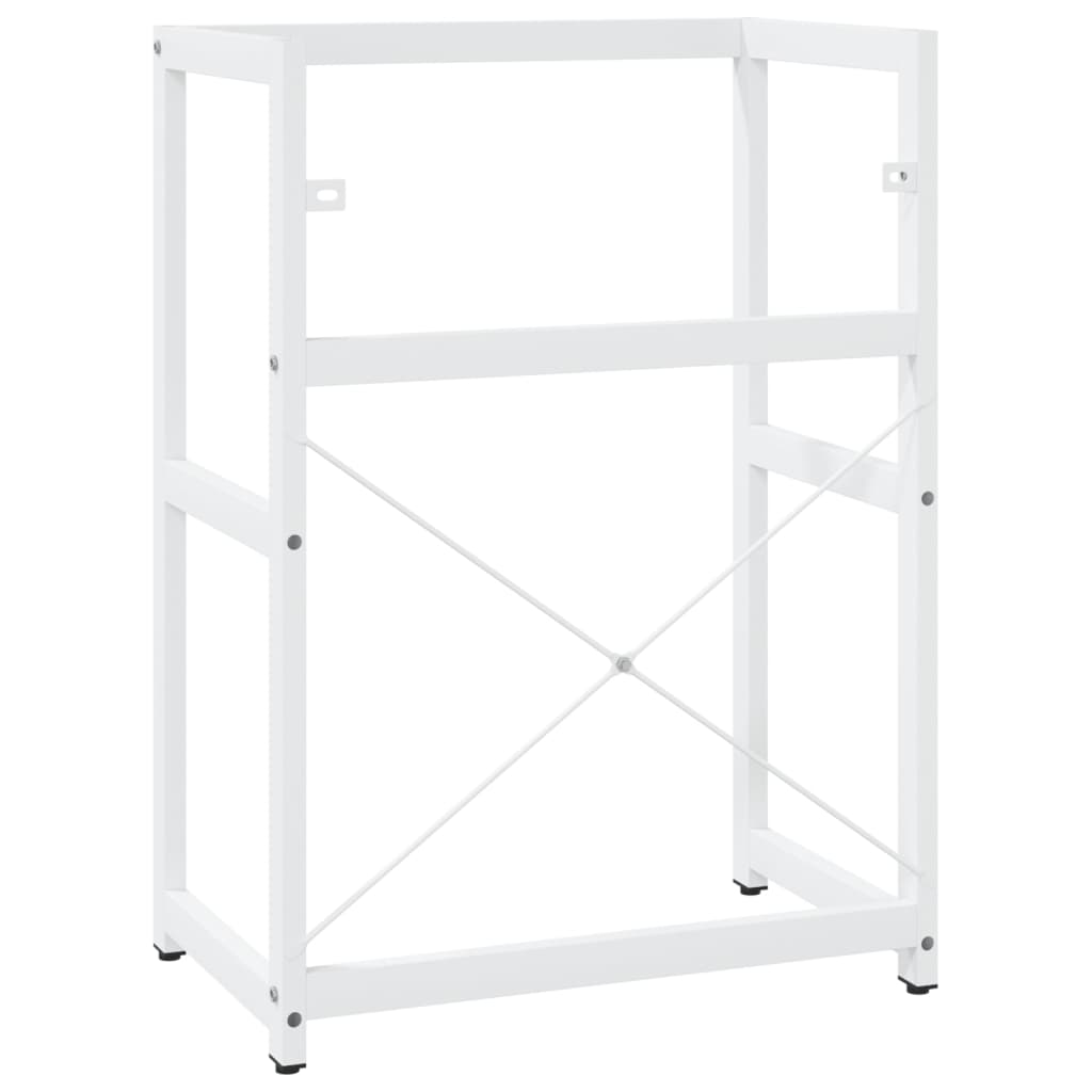 Bathroom Washbasin Frame White 59x38x83 cm Iron - Bend