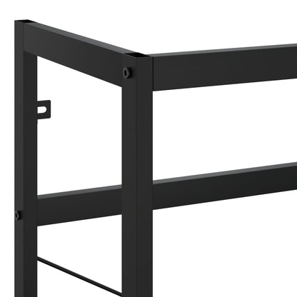 Bathroom Washbasin Frame Black 40x38x83 cm Iron - Bend