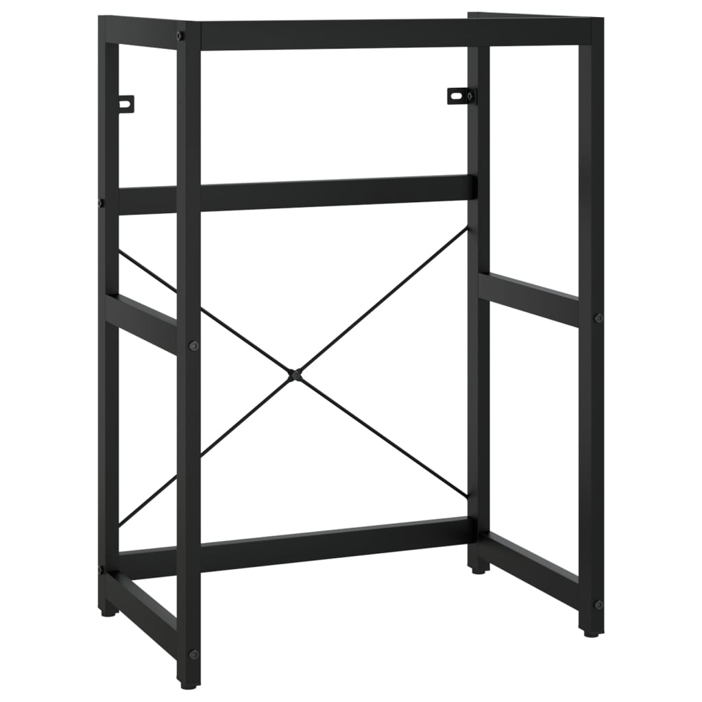 Bathroom Washbasin Frame Black 59x38x83 cm Iron - Bend