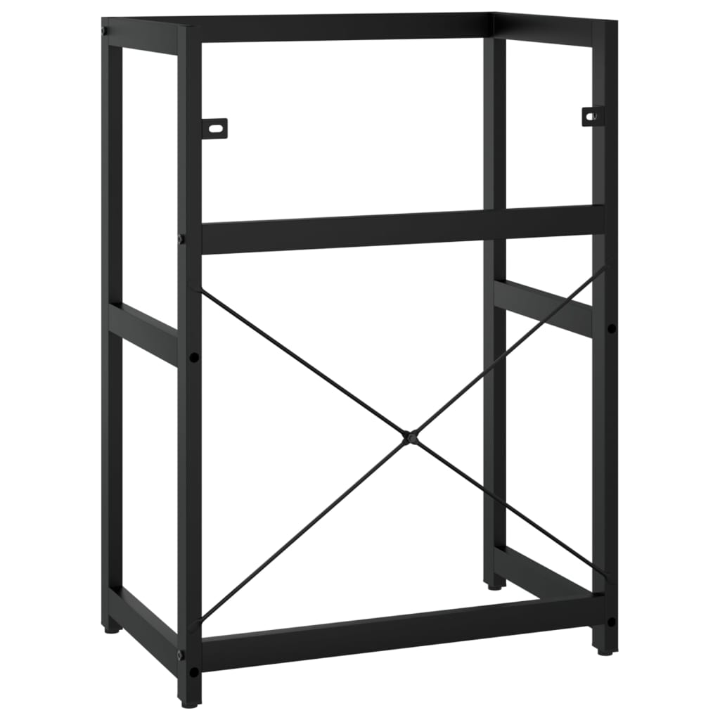 Bathroom Washbasin Frame Black 59x38x83 cm Iron - Bend