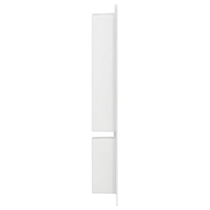 Shower Niche with 2 Compartments High Gloss White 41x69x9 cm - Bend