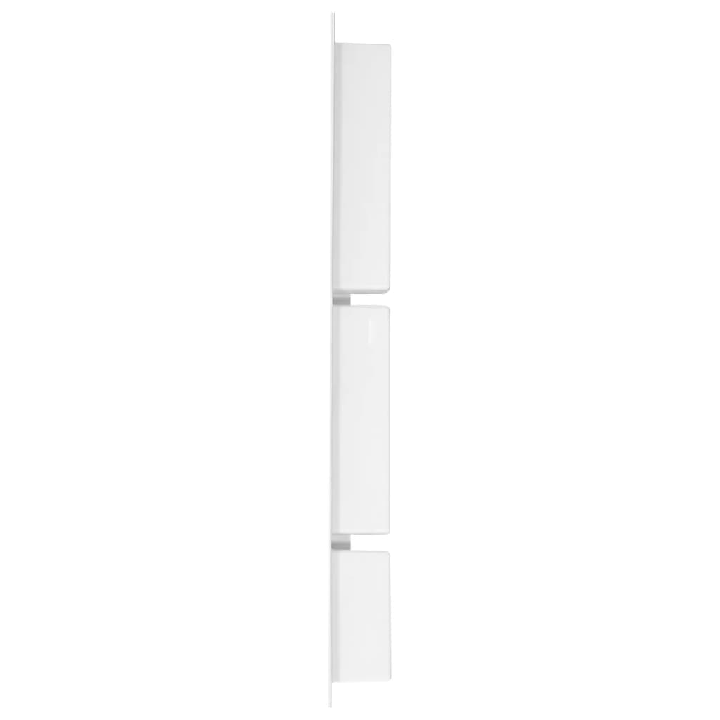 Shower Niche with 3 Compartments High Gloss White 41x99x9 cm - Bend