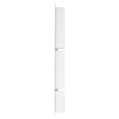 Shower Niche with 3 Compartments High Gloss White 41x99x9 cm - Bend