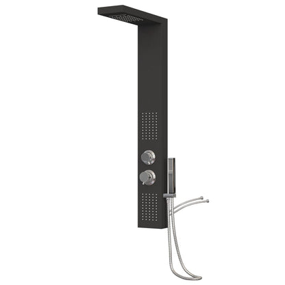 Shower Panel System Aluminium Black - Bend