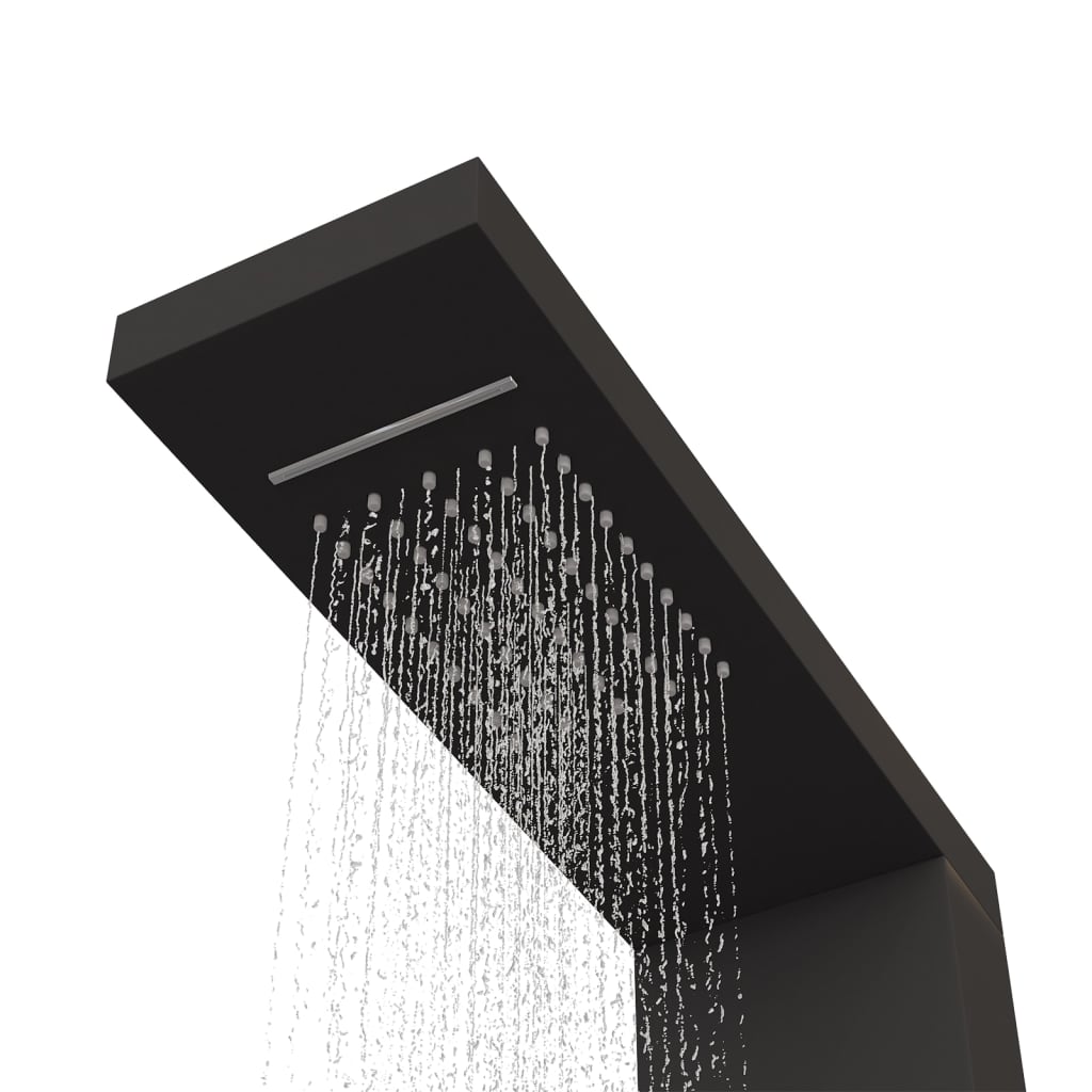 Shower Panel System Aluminium Black - Bend